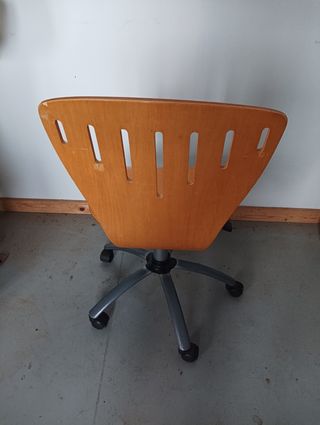 Silla escritorio giratoria madera