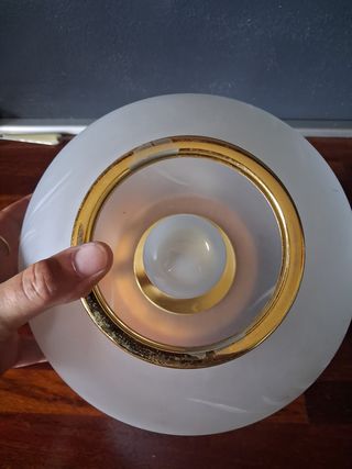 Lampada vintage Murano in vetro satinato