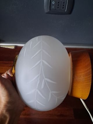 Lampada vintage Murano in vetro satinato