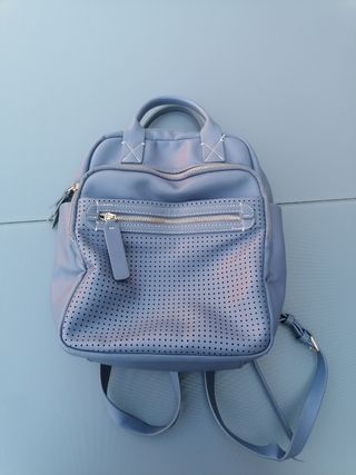 Mochila azul petróleo juvenil
