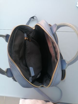 Mochila azul petróleo juvenil