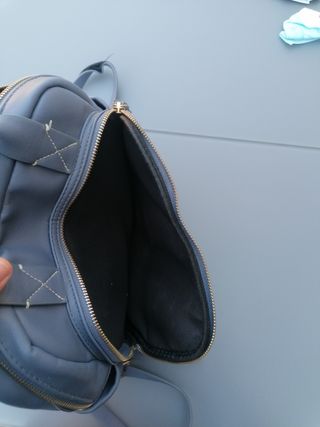 Mochila azul petróleo juvenil