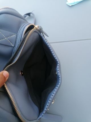 Mochila azul petróleo juvenil