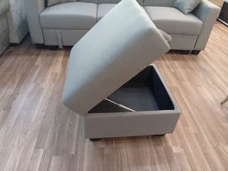 Sofá chaise longue Luda gris. 