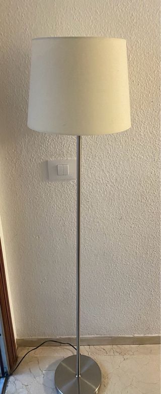 Lámpara pie moderna - metal, beige