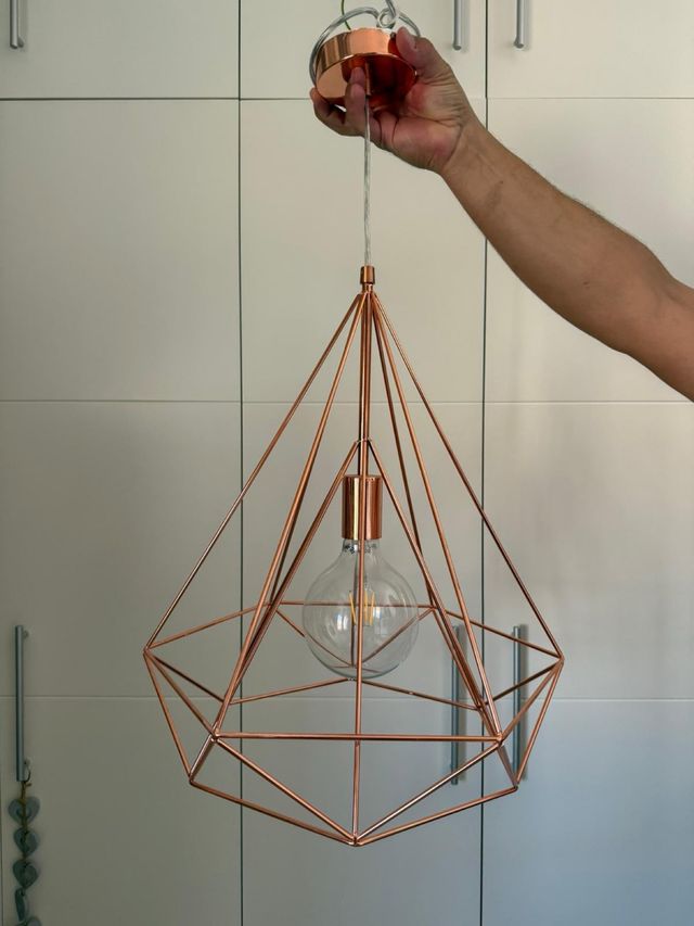 Lámpara colgante geométrica