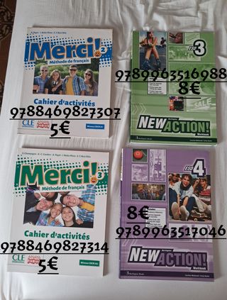 LIBROS FRANCES E INGLES 2,3 Y 4 ESO