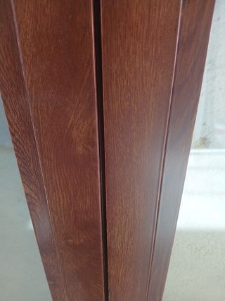 Ventana aluminio color madera 2 hojas con rotura 