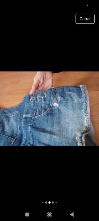 Mono vaquero Stradivarius azul