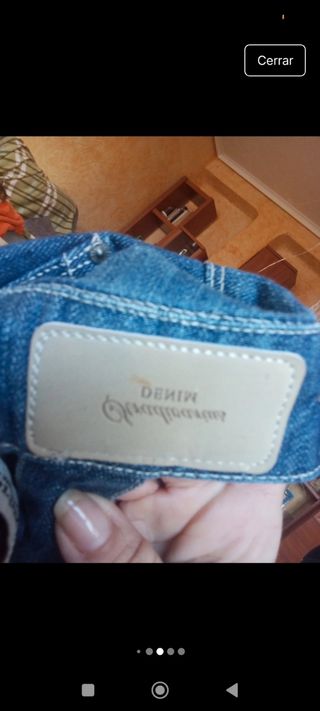 Mono vaquero Stradivarius azul