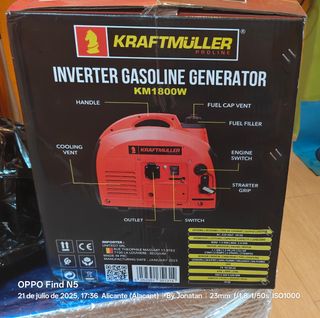 Generador eléctrico gasolina 2000w