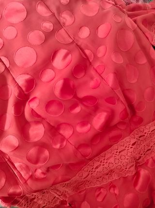 Traje Flamenca color coral 
