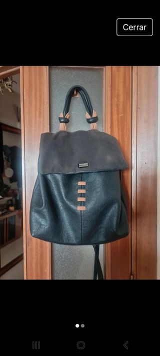 Bolso mochila negro - Marrón
