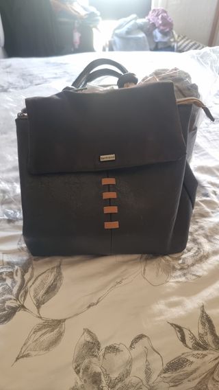 Bolso mochila negro - Marrón