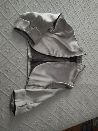 Chaqueta fiesta plata