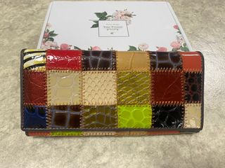 Portafoglio patchwork multicolor