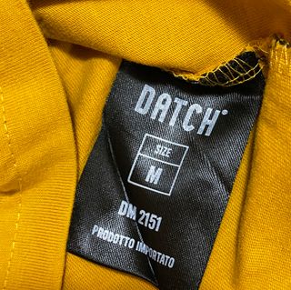 Datch Felpa Girocollo Manica Lunga Giallo Senape L