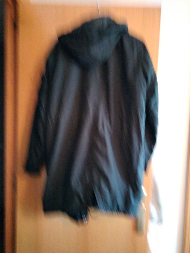 Parka negra Pull&Bear - Talla M