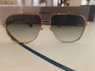 Dita KUDRU Sunglasses - Gold & Gradient gray 
