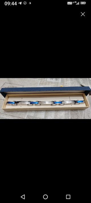 Braccialetto Uomo Comete Blu Argento