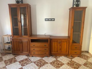 Mueble salón madera - 5 piesa 