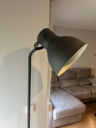 Lámpara pie moderna - gris oscuro