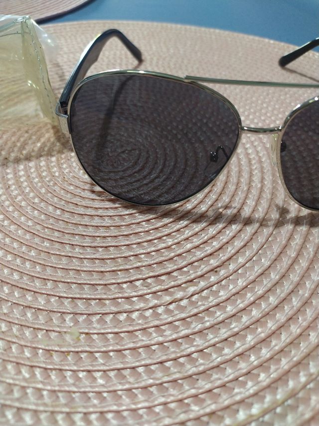 Óculos de sol Aviator prateados