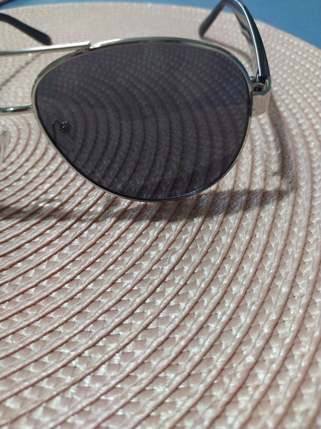 Óculos de sol Aviator prateados