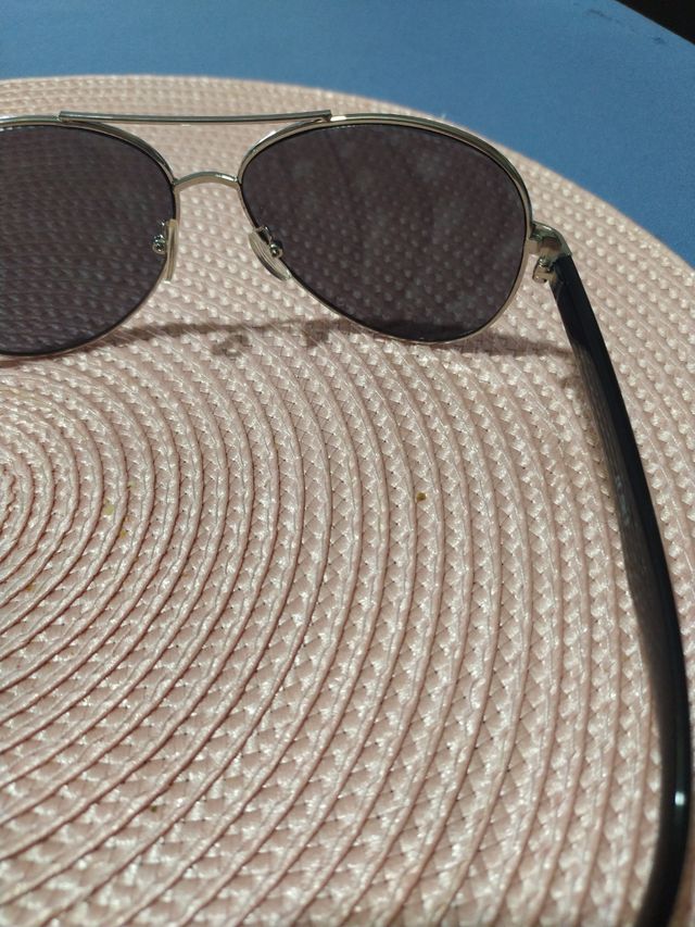 Óculos de sol Aviator prateados