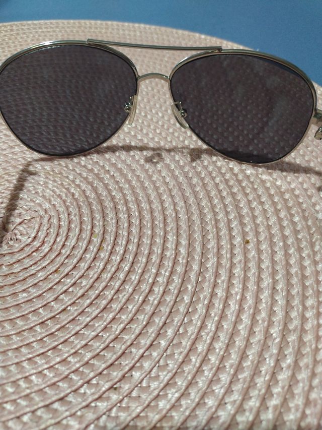 Óculos de sol Aviator prateados