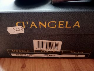 Zapatos ANGELA dorados fiesta
