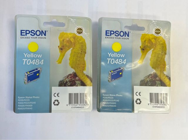 2 cartuchos Epson T0484 Amarillo