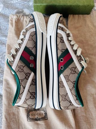 Zapatillas Gucci GG Beige/Marrón