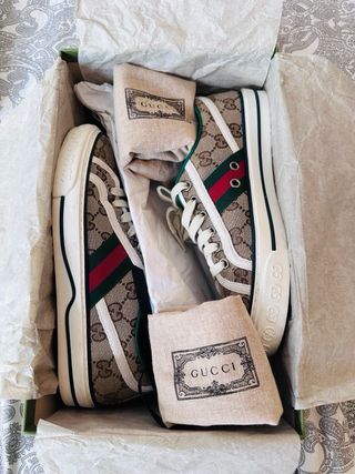 Zapatillas Gucci GG Beige/Marrón