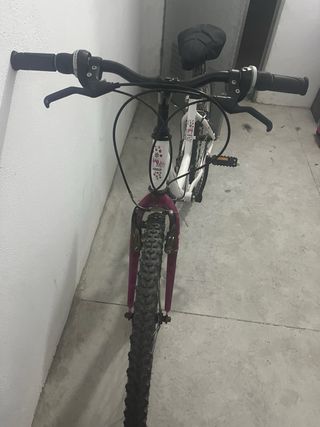 Bicicleta montaña 24" blanca