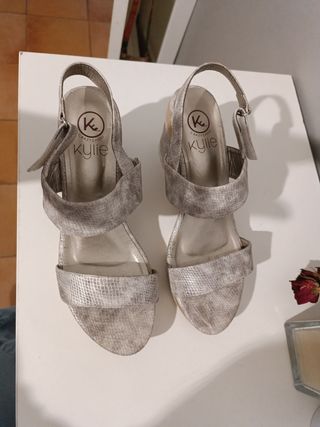 Sandalias Kylie Plata - Nº 40