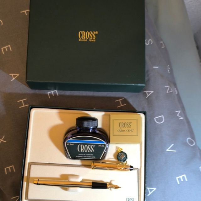 Pluma estilográfica Cross Townsend dorada 10k