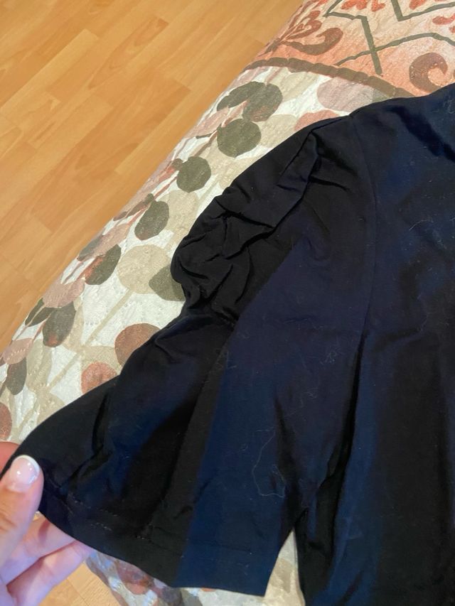 Camiseta negra 90's mujer