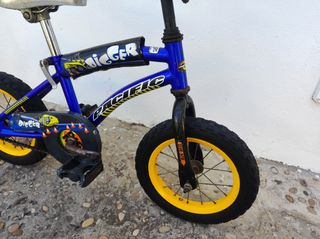 Bicicleta 3-5años Azul 12,5" Freno contrapedal