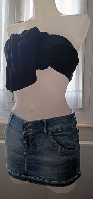 Minifalda vaquera Fornarina talla S