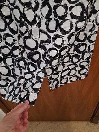 Vestido blanco y negro nuevo talla 44-46