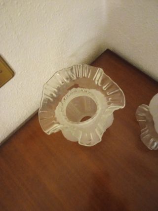 2 tulipas cristal vintage