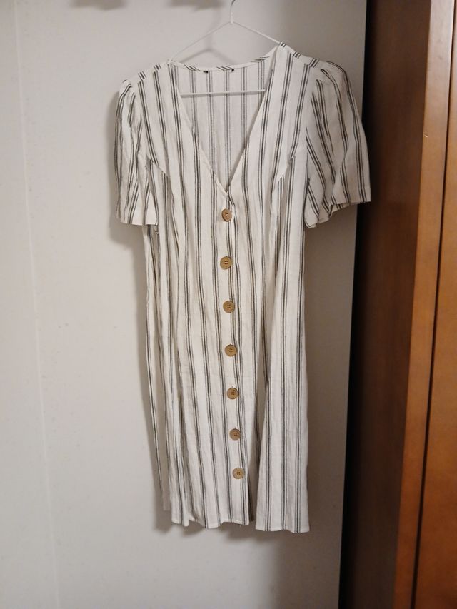 Vestido rayas blanco-negro