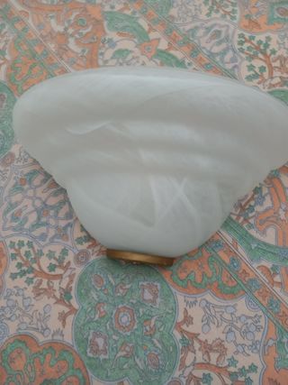 Applique da parete bianche in vetro.2,1 panna.