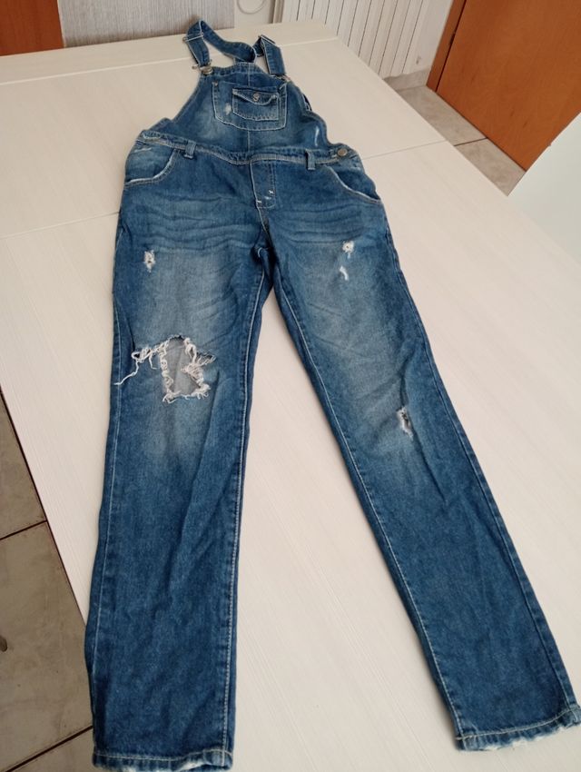 Salopette di Jeans Vintage. Terranova 