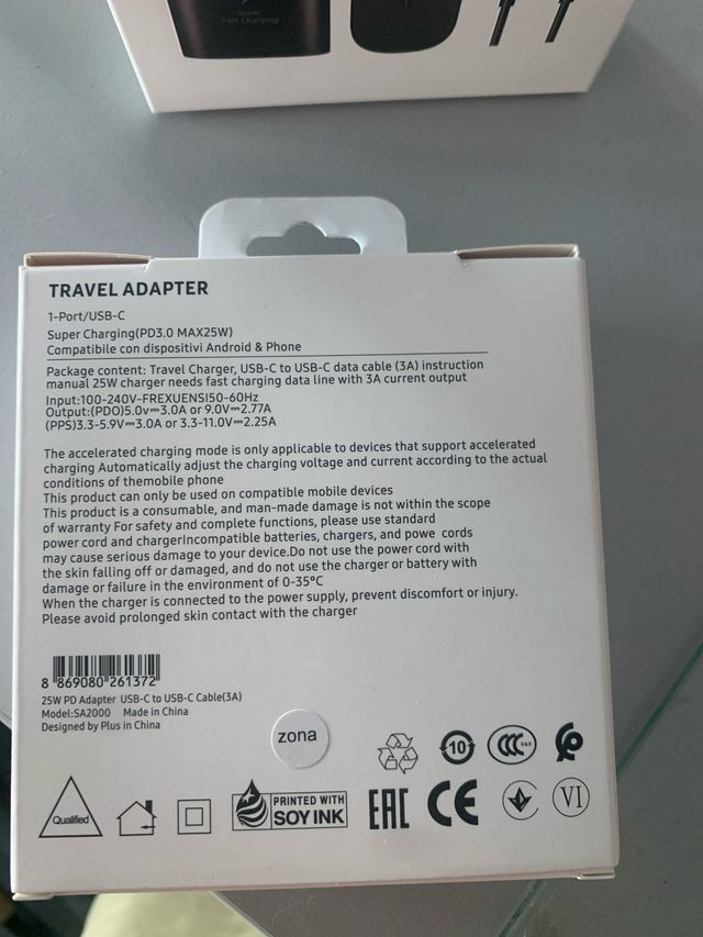 Caricatore USB-C PD da 25 W - Nuovo
