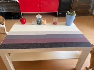 Mesa centro blanca - madera