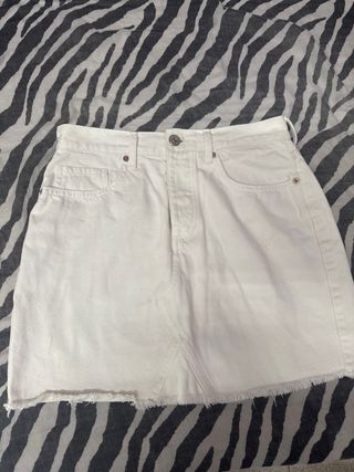 Mini Falda Vaquera Blanca
