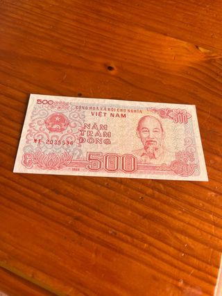 Billete 500 Dongs Vietnam