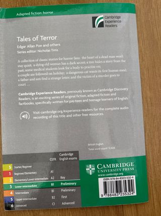 Tales of Terror Level 3 Cambridge B1 Ingles Libro